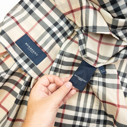 Vintage 2000s Burberry Nova Check Rain Jacket Womens Size M