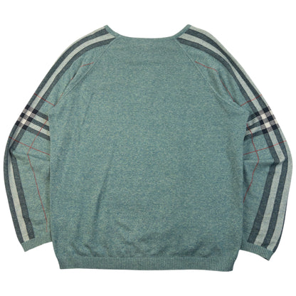 Vintage 2000s Burberry Nova Check Sleeve Jumper Size M