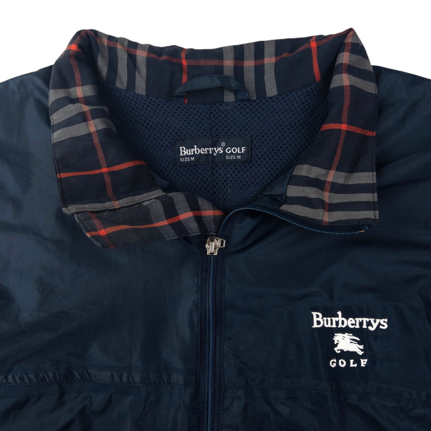 Vintage Burberry Golf Zip Up Packable Jacket Size L