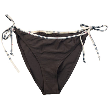 Vintage 2000s Burberry Nova Check Trim Bikini Set Womens Size XXL