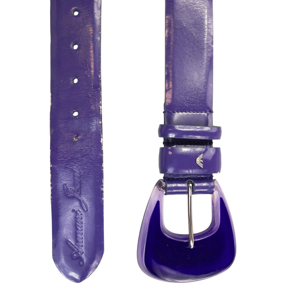 Vintage 2000s Armani Jeans Leather Belt Size L