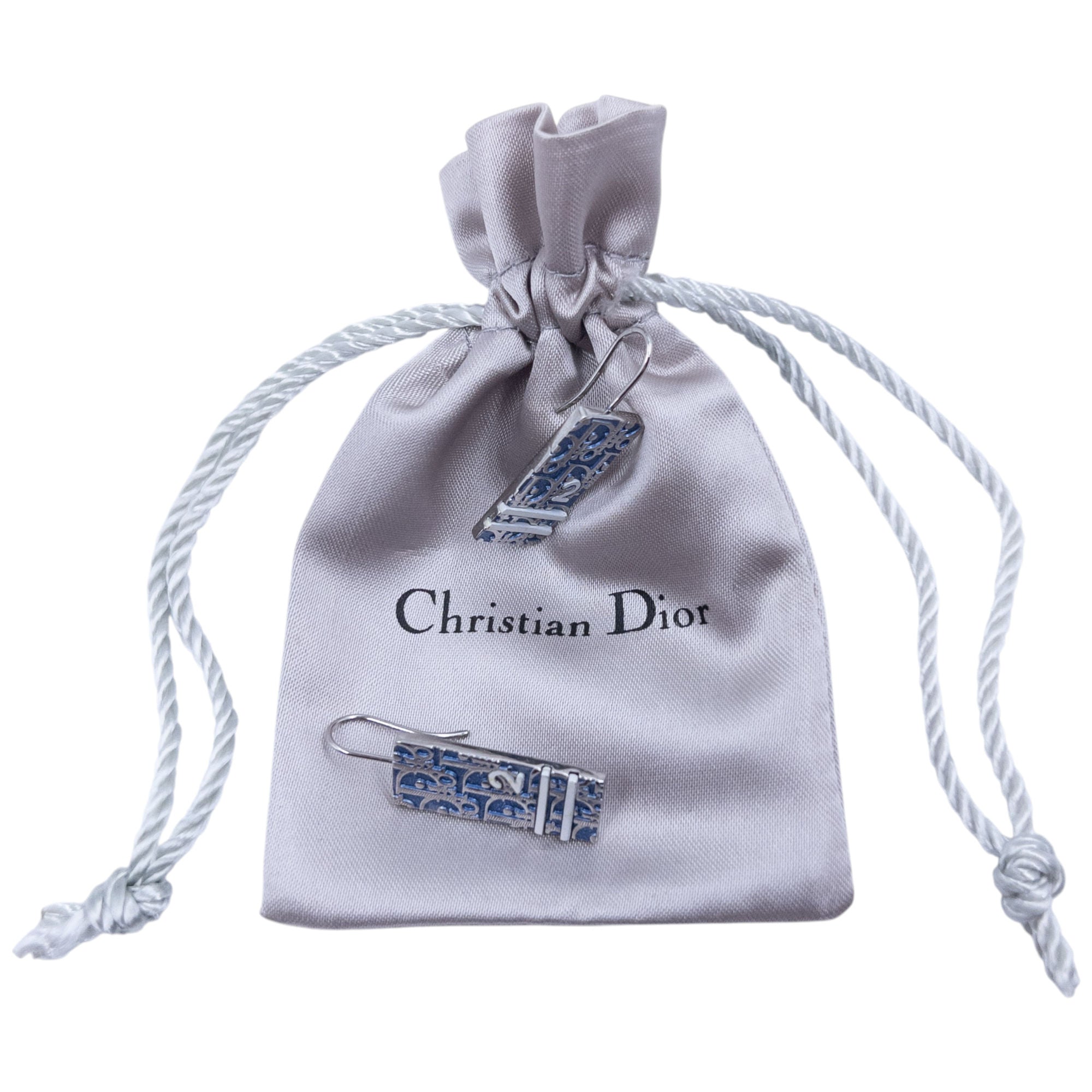 Vintage Dior Monogram Number Earrings