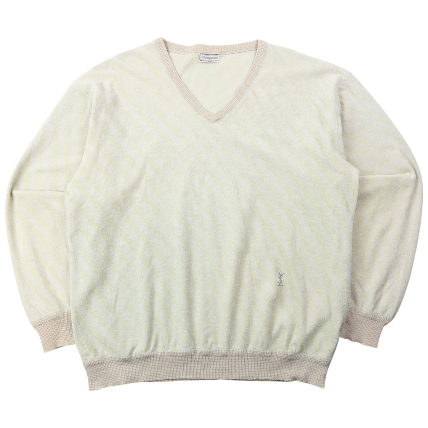 Vintage 80s YSL Yves Saint Laurent Striped Jumper Womens Size M