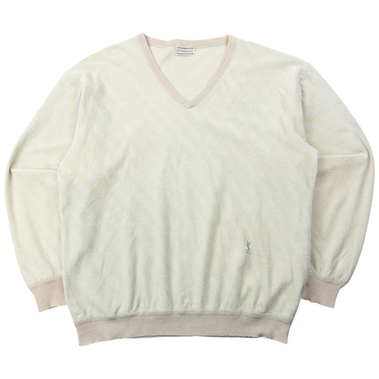 Vintage 80s YSL Yves Saint Laurent Striped Jumper Womens Size M