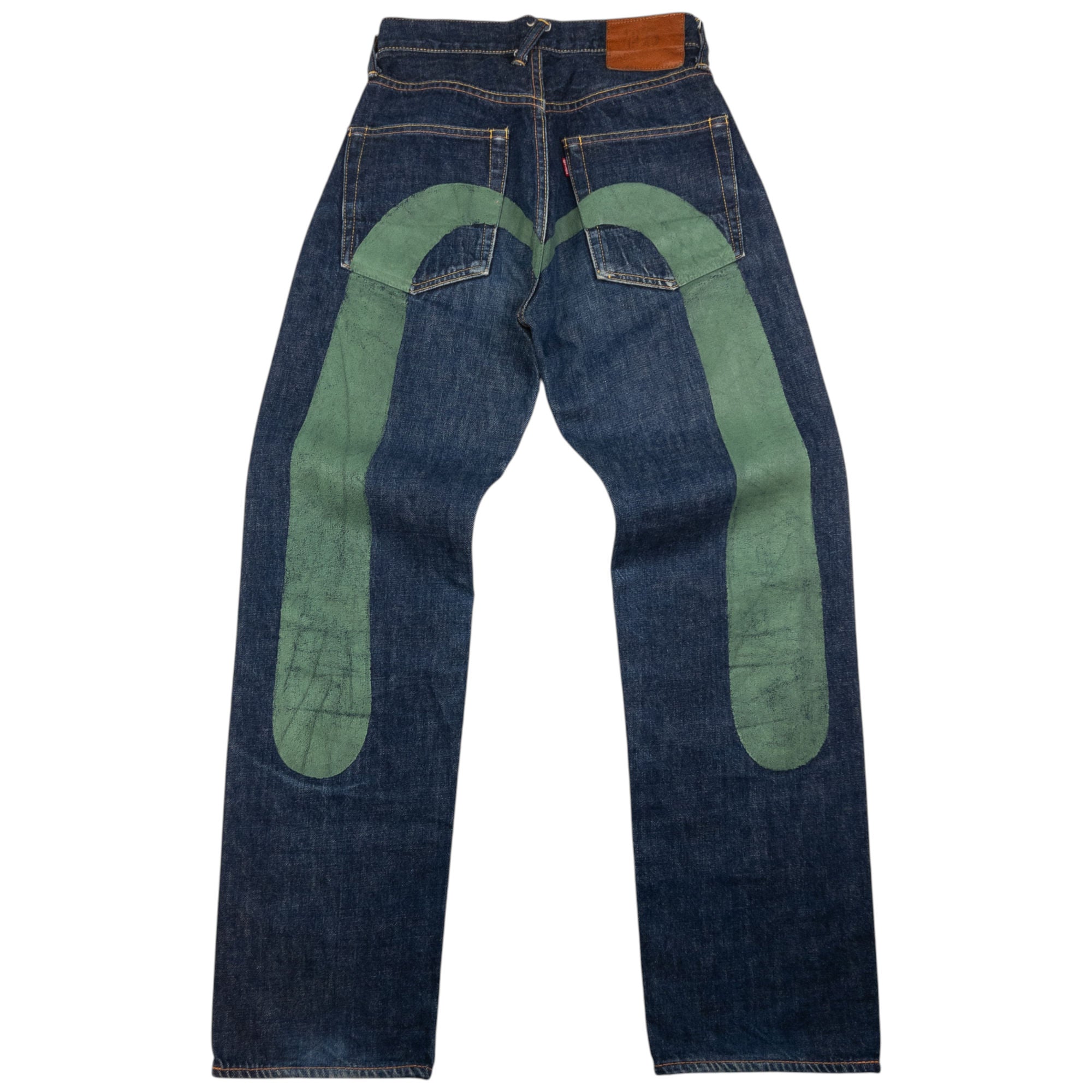Vintage Evisu Painted Daicock Japanese Denim Jeans Size W25