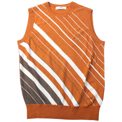 Vintage 90s Balenciaga Striped Sweater Vest Womens Size M