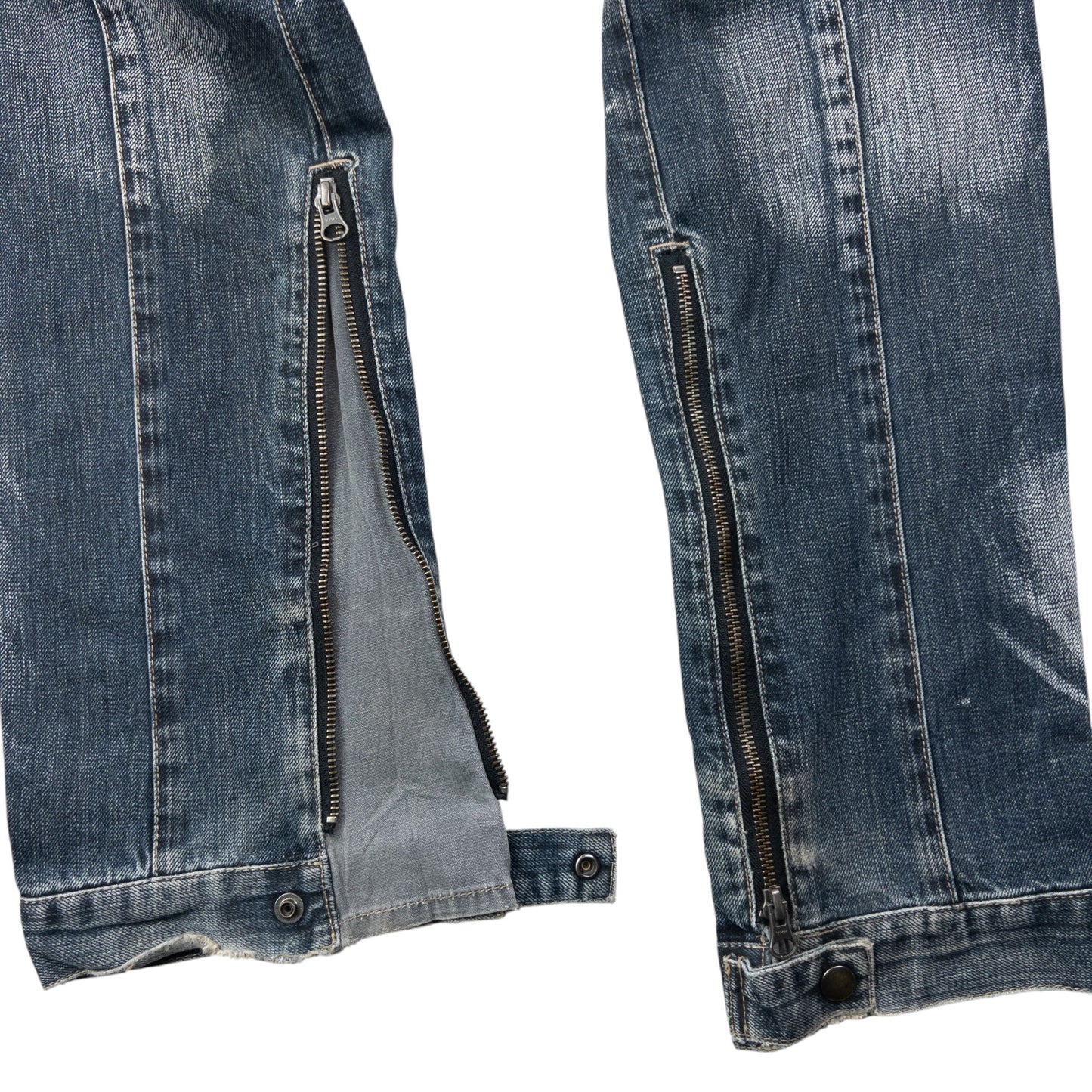 Vintage 2000s PPFM Multi Zip Denim Jeans Size W34
