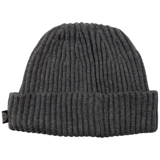 Vintage Stone Island Ribbed Knit Beanie Hat