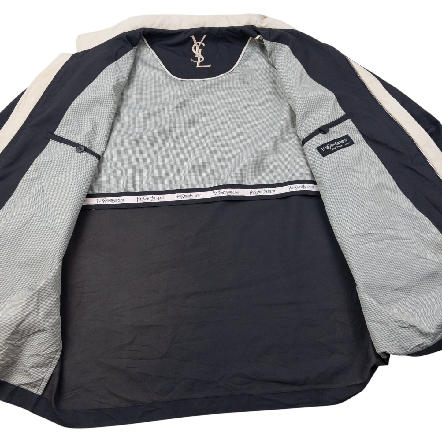 Vintage 2000s YSL Yves Saint Laurent Zip Up Jacket Size XL