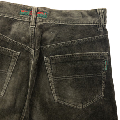Vintage Katharine Hamnett Velour Trousers Size W30