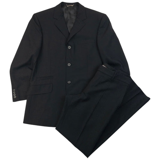 Vintage 2000s Versace Classic Monogram Jacket & Trousers Suit Set Size L