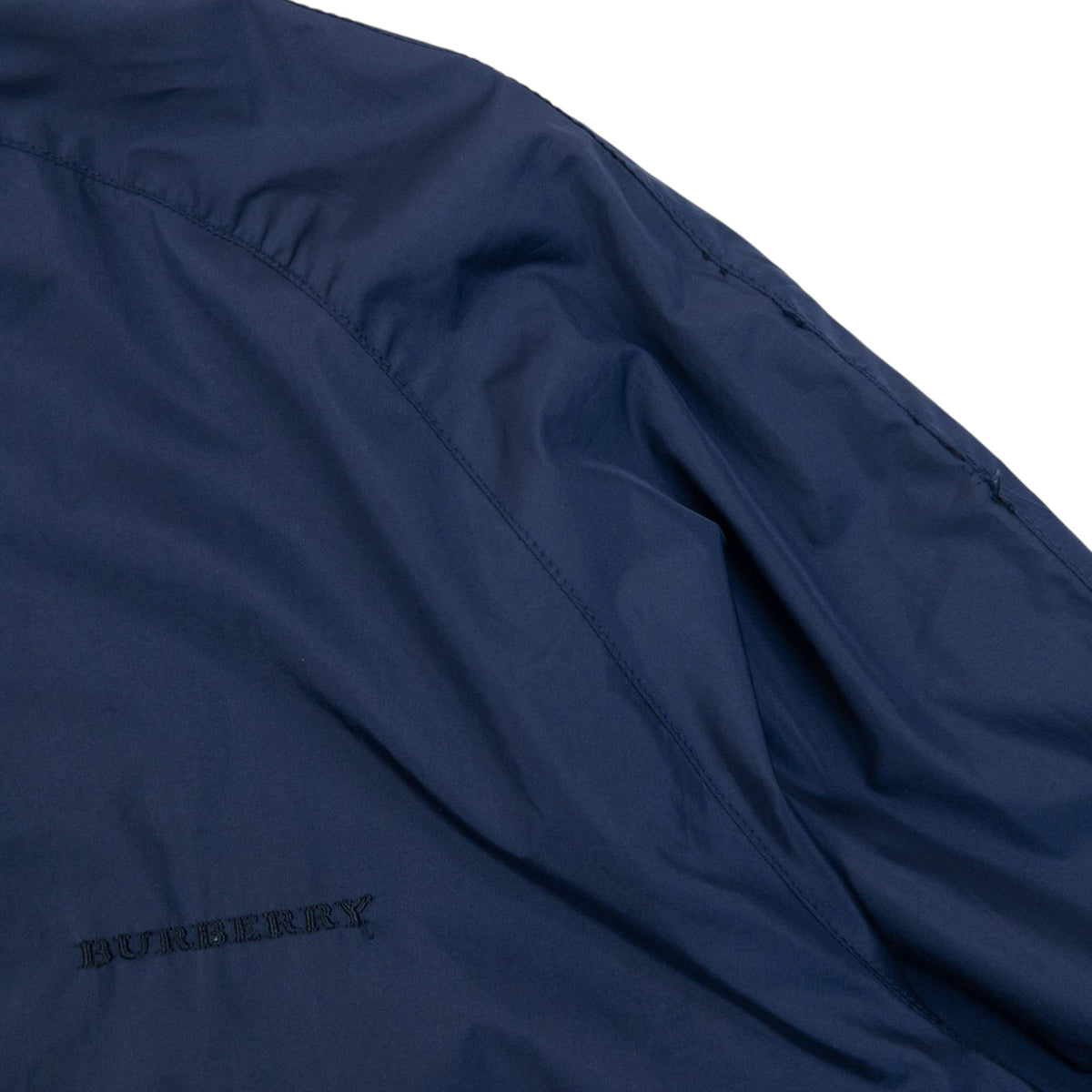 Vintage 2000s Burberry Zip Up Jacket in navy (nylon), photo 6