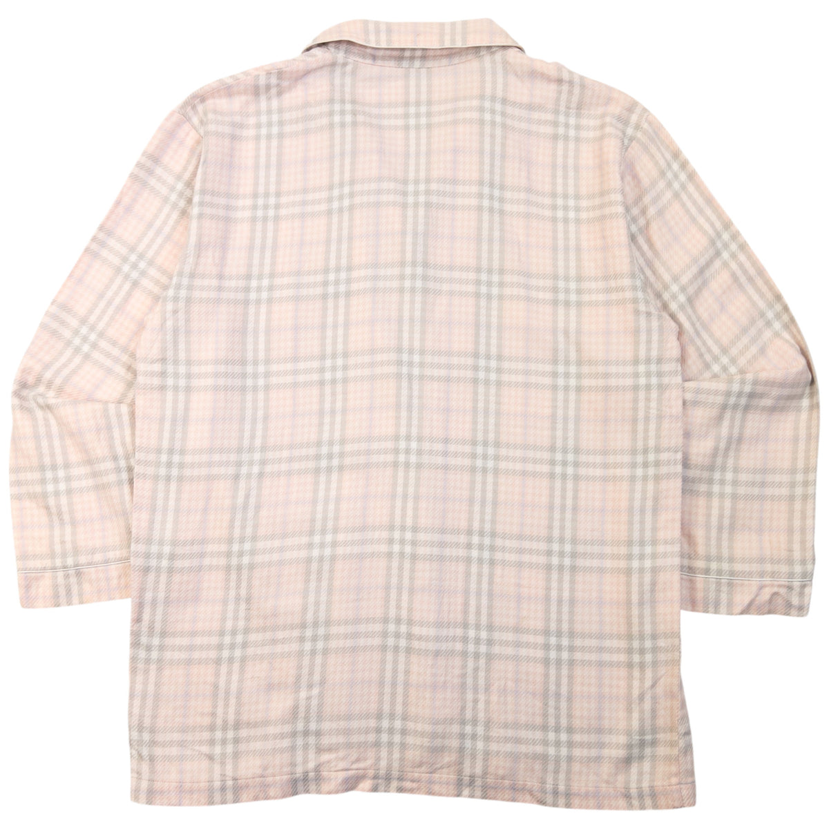 Vintage 2000s Burberry Nova Check Long Sleeve Button Up Pyjama Shirt Womens Size L