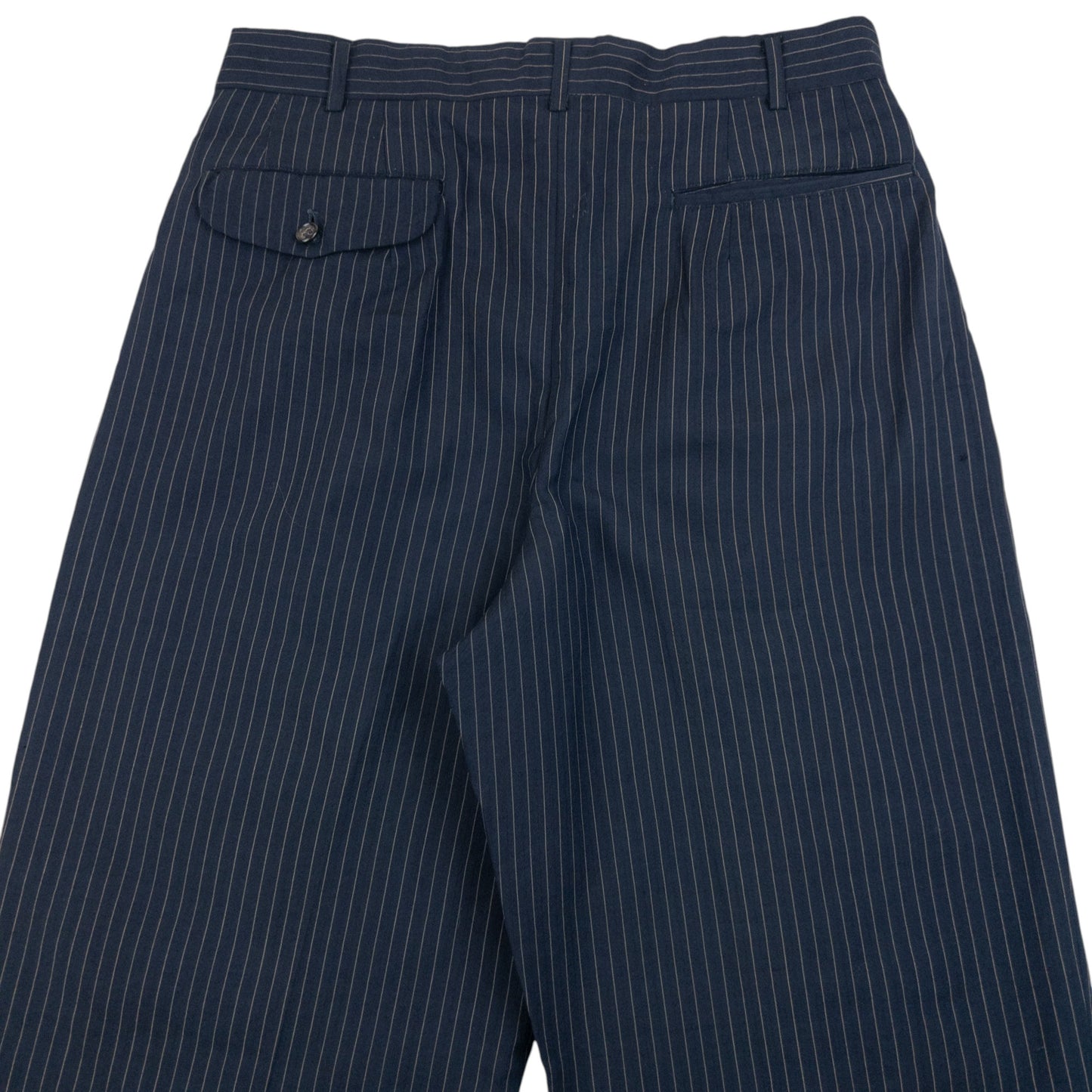 Vintage 90s Comme Des Garçons HOMME Pinstripe Pleated Trousers Size W30