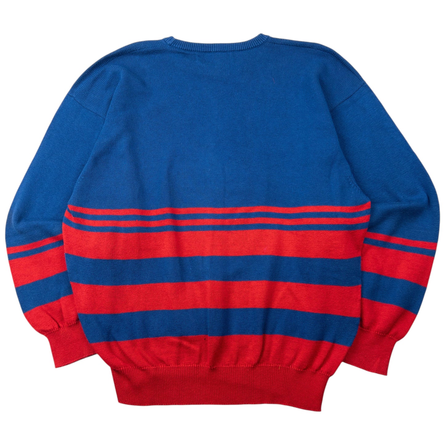 Vintage 90s Burberry Embroidered Striped Jumper Size M