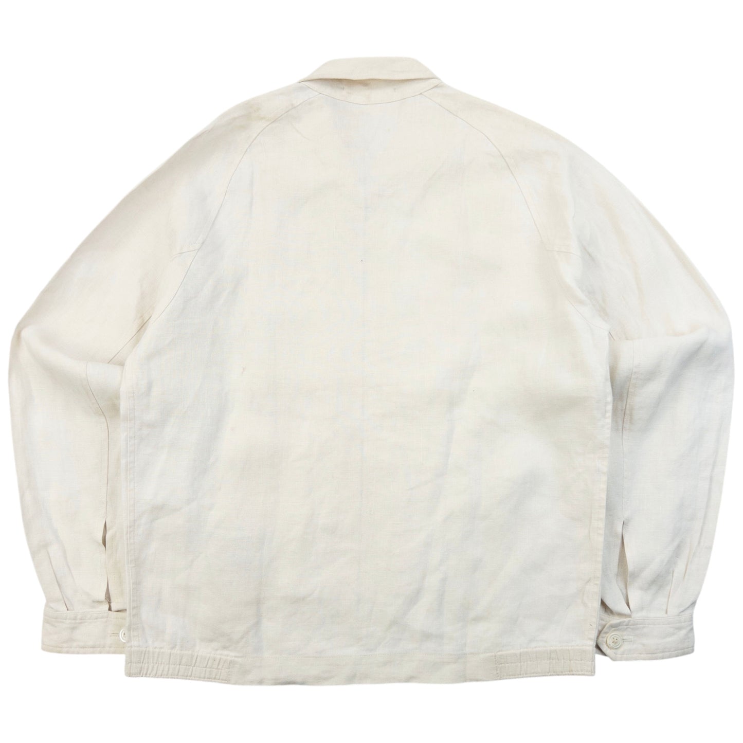 Vintage 90s Burberry Zip Up Linen Jacket Womens Size S