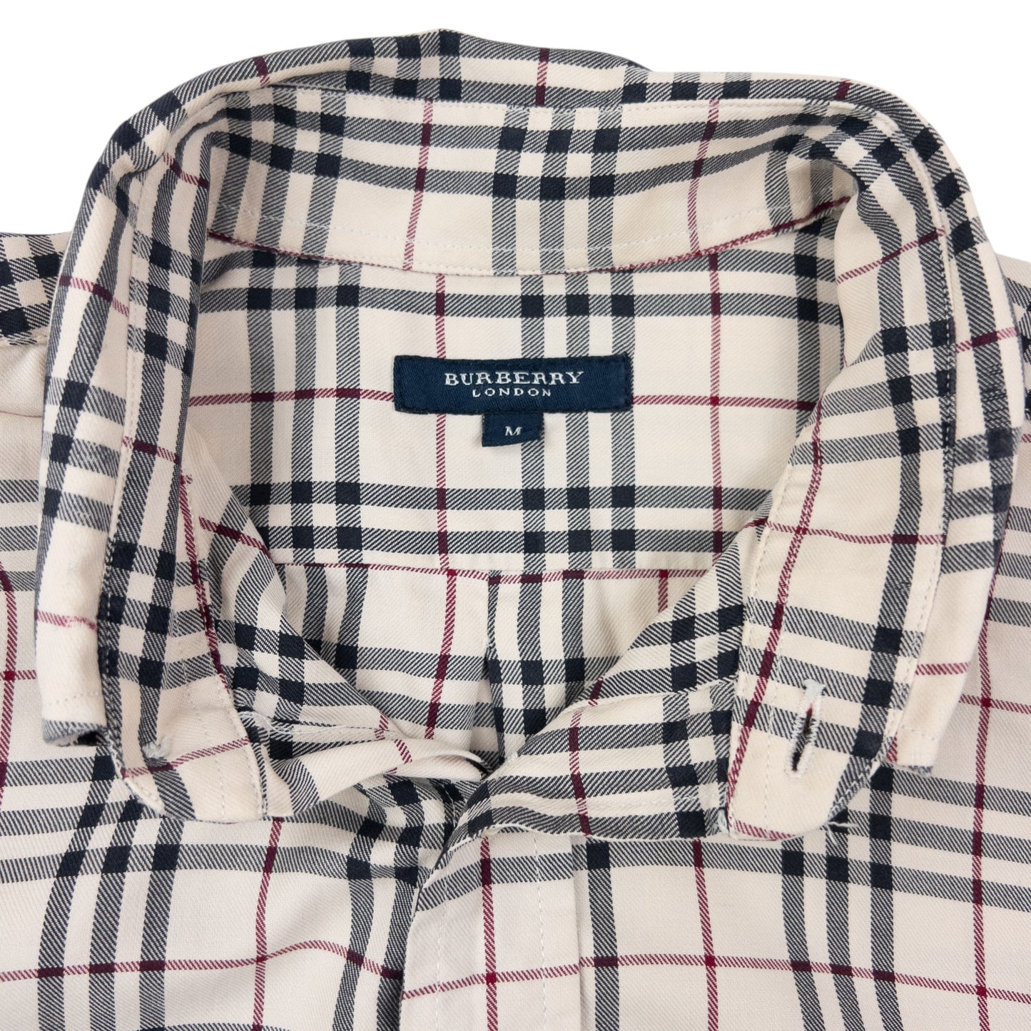 Vintage 2000s Burberry Nova Check Long Sleeve Button Up Shirt Size M