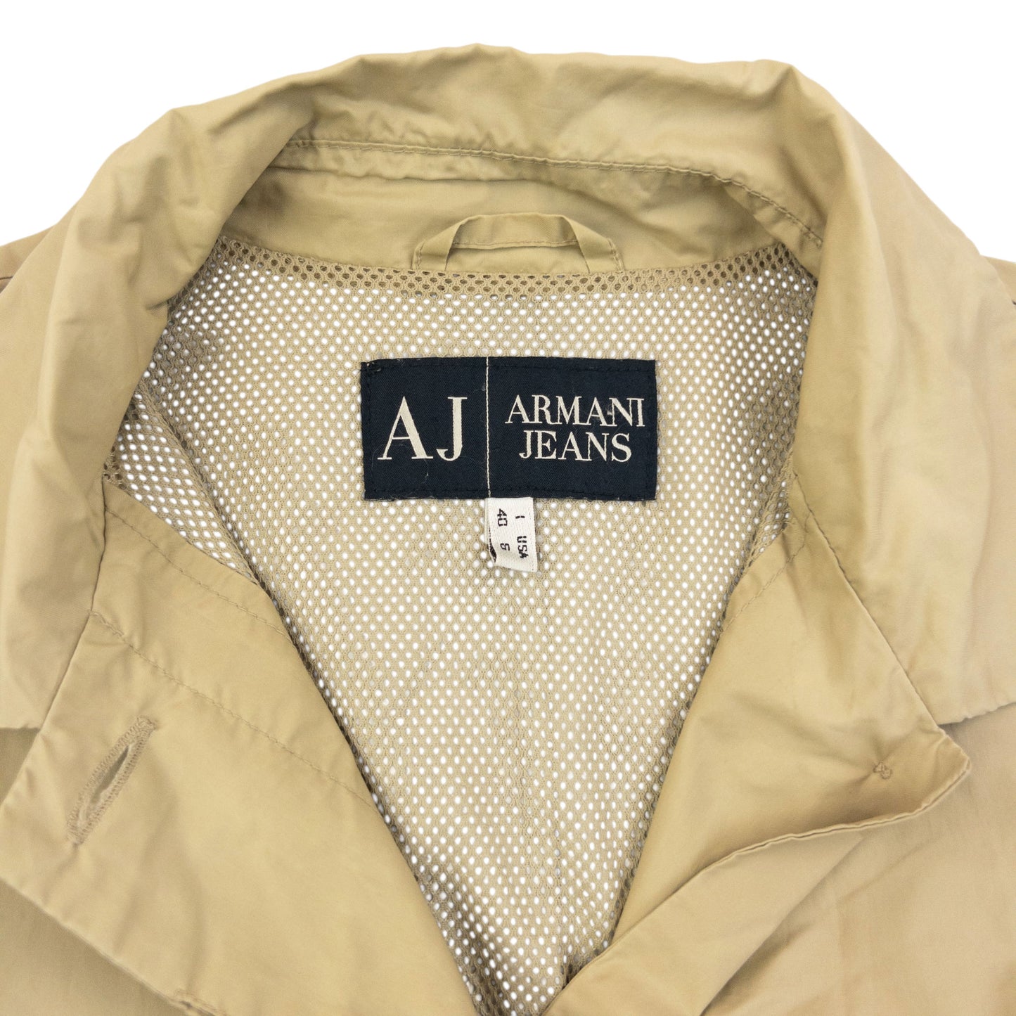 Vintage 2000s Armani Jeans Packable Rain Jacket Womens Size L