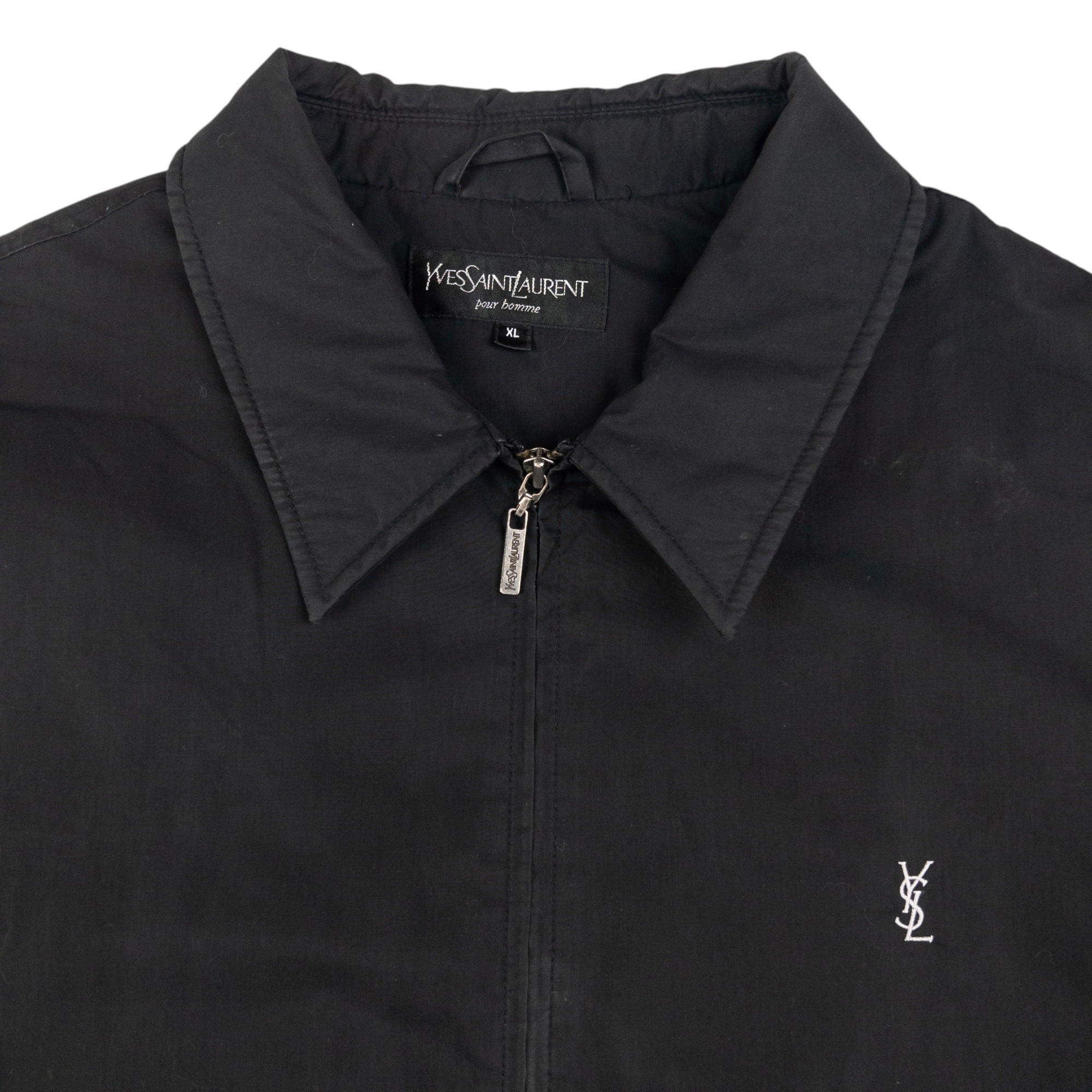 Vintage YSL Yves Saint Laurent Padded Zip Up Jacket Size XL