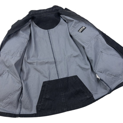 Vintage 2000s PPFM Zip Up Denim Cargo Jacket Size M