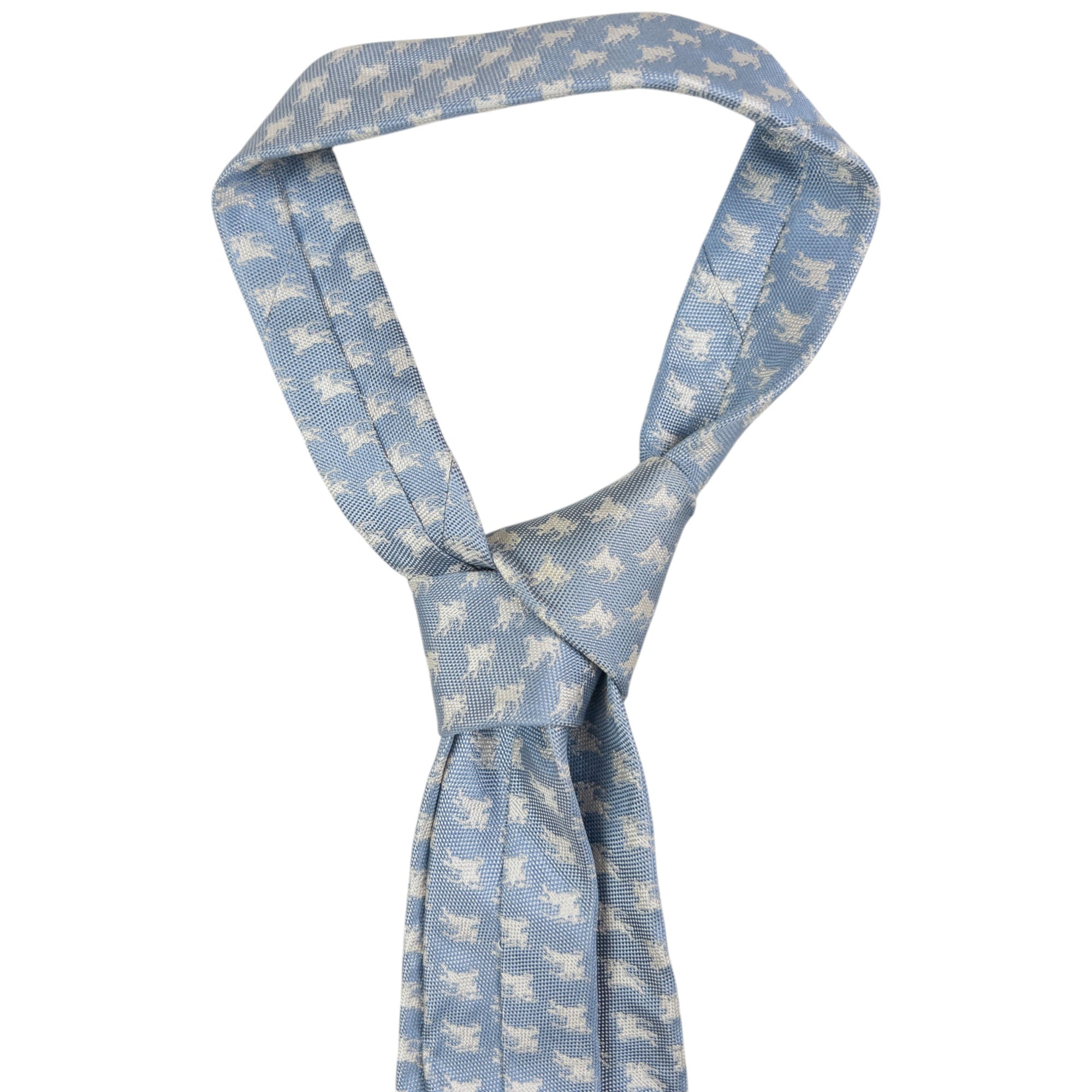 Vintage Burberry Monogram Silk Tie