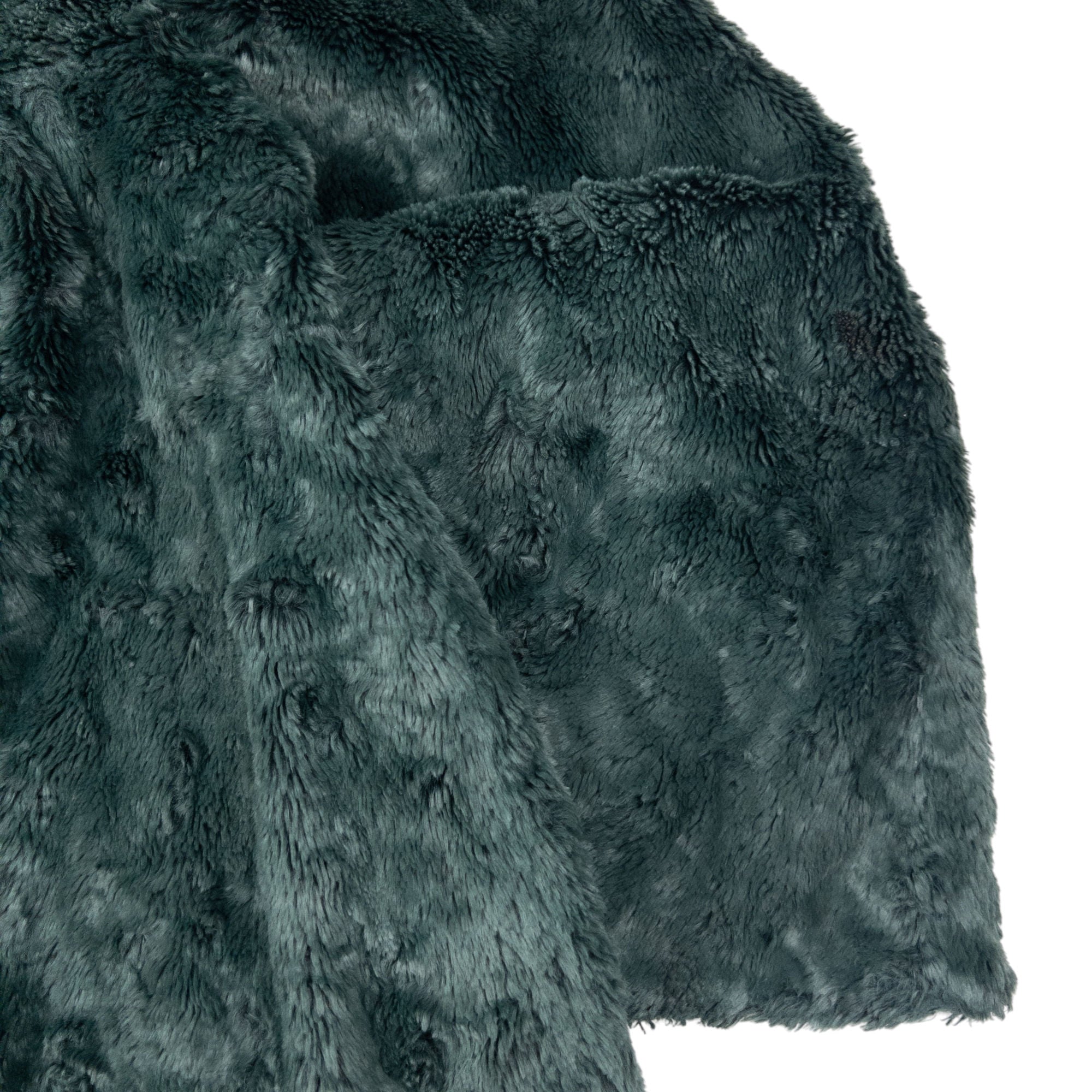 Vintage 80s Fendi 365 Faux Fur Button Up Jacket Womens Size XL