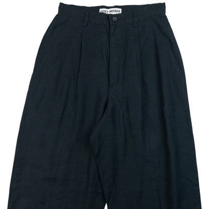 Vintage 90s Issey Miyake Pleated Linen Trousers Size W24