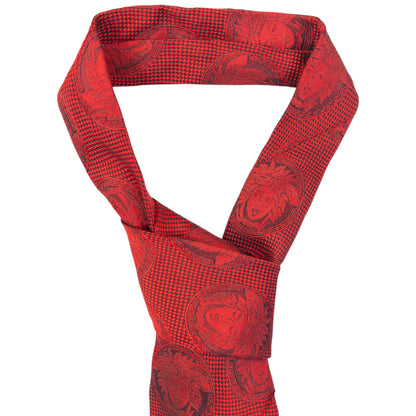 Vintage 90s Gianni Versace Monogram Medusa Silk Tie