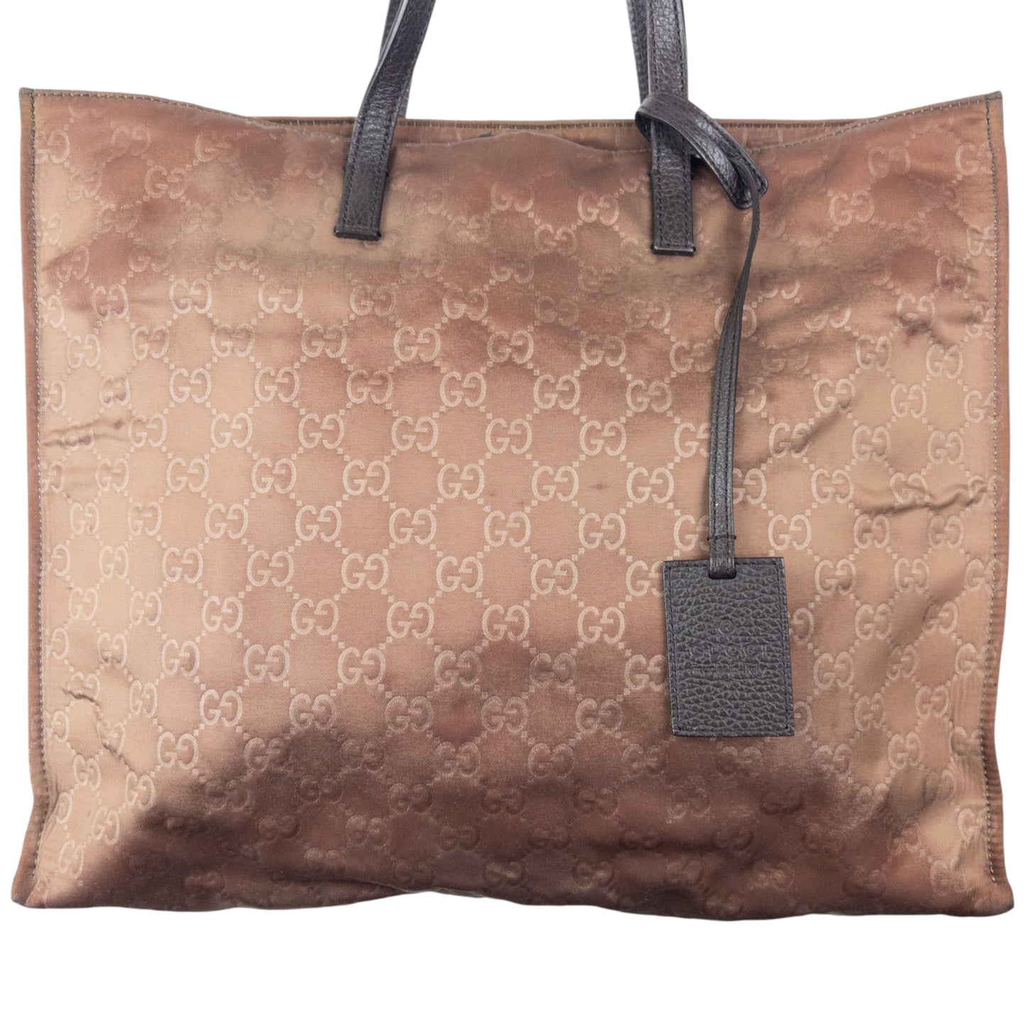 Vintage Gucci Embossed Monogram Shoulder Bag