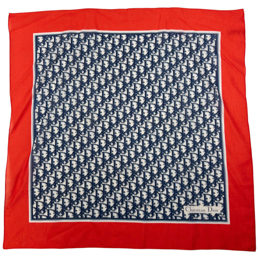 Vintage Dior Monogram Pixel Silk Scarf