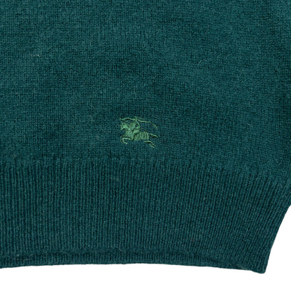 Vintage 90s Burberry Wool Jumper in green (lambswool), photo 3