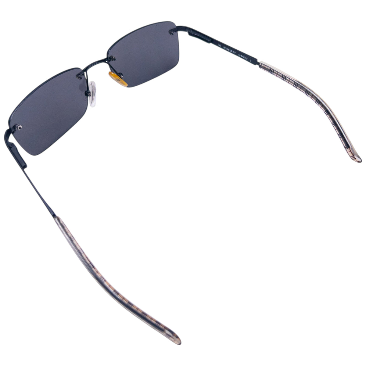 Vintage 2000s Burberry Nova Check Rimless Sunglasses