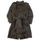 Vintage Burberry Nova Check Lined Belt Waist Leather Trench Jacket Size M