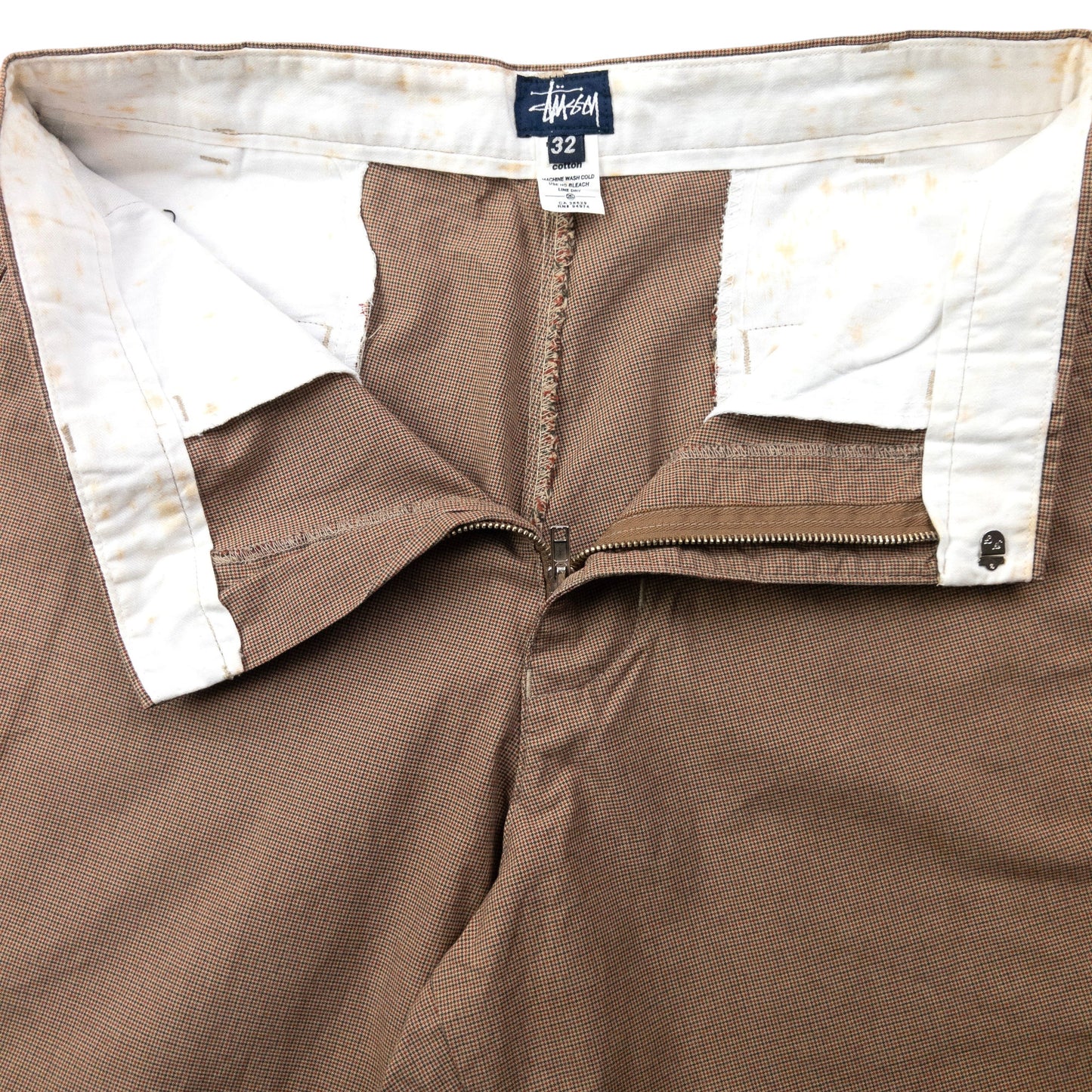 Vintage 2000s Stussy High Waisted Pattern Trousers Size W29