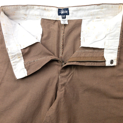 Vintage 2000s Stussy High Waisted Pattern Trousers Size W29