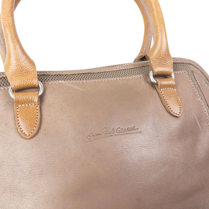 Vintage 90s Jean Paul Gaultier Leather Mesh Handbag