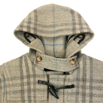 Vintage 2000s Burberry Nova Check Wool Duffle Jacket Size M