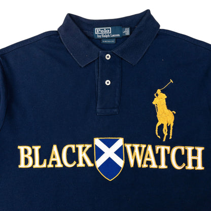 Vintage Polo Ralph Lauren Scotland Black Watch Polo Shirt Size L