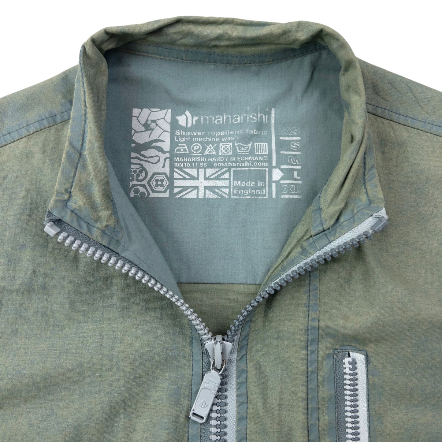 Vintage 1999 Maharishi Asymmetric Zip Up Gilet Size S