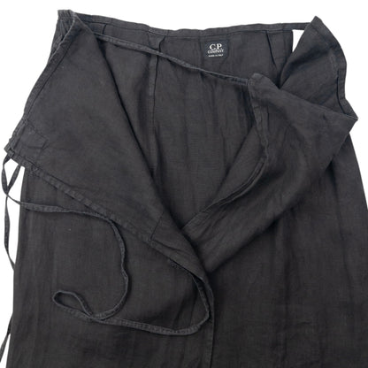 Vintage 2000 CP Company Linen Wrap Skirt Womens Size W28