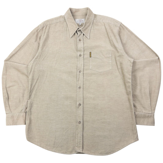 Vintage Armani Jeans Long Sleeve Button Up Corduroy Shirt Size L