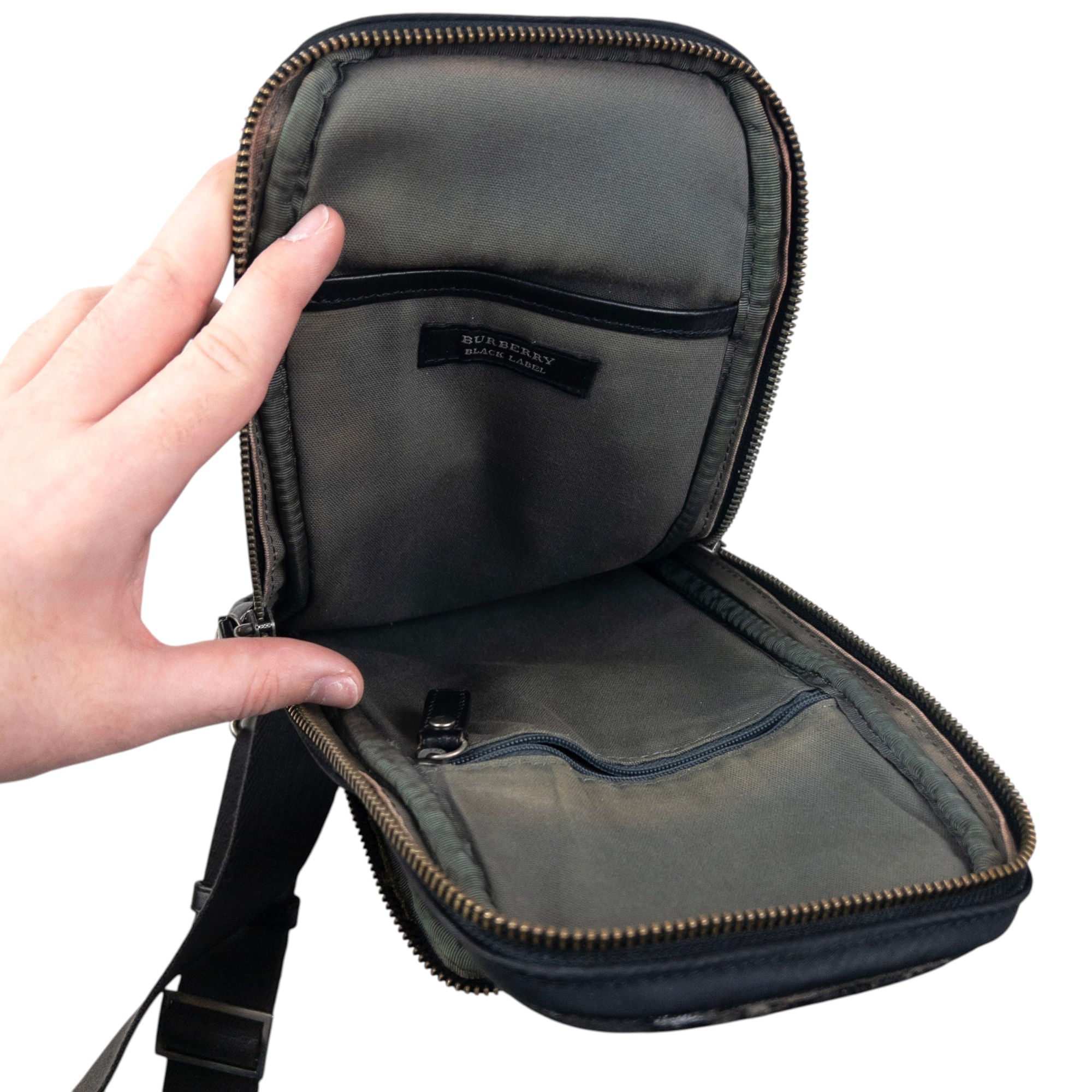 Vintage 2000s Burberry Black Label Sling Bag