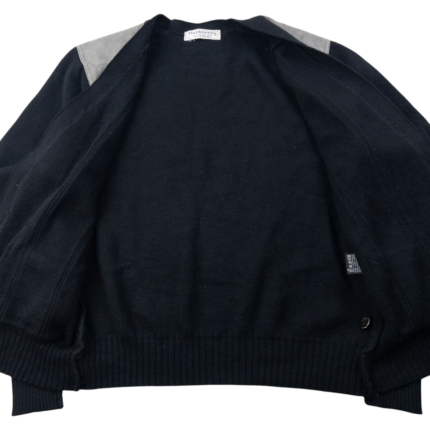 Vintage 80s Burberry Wool Cardigan Size S