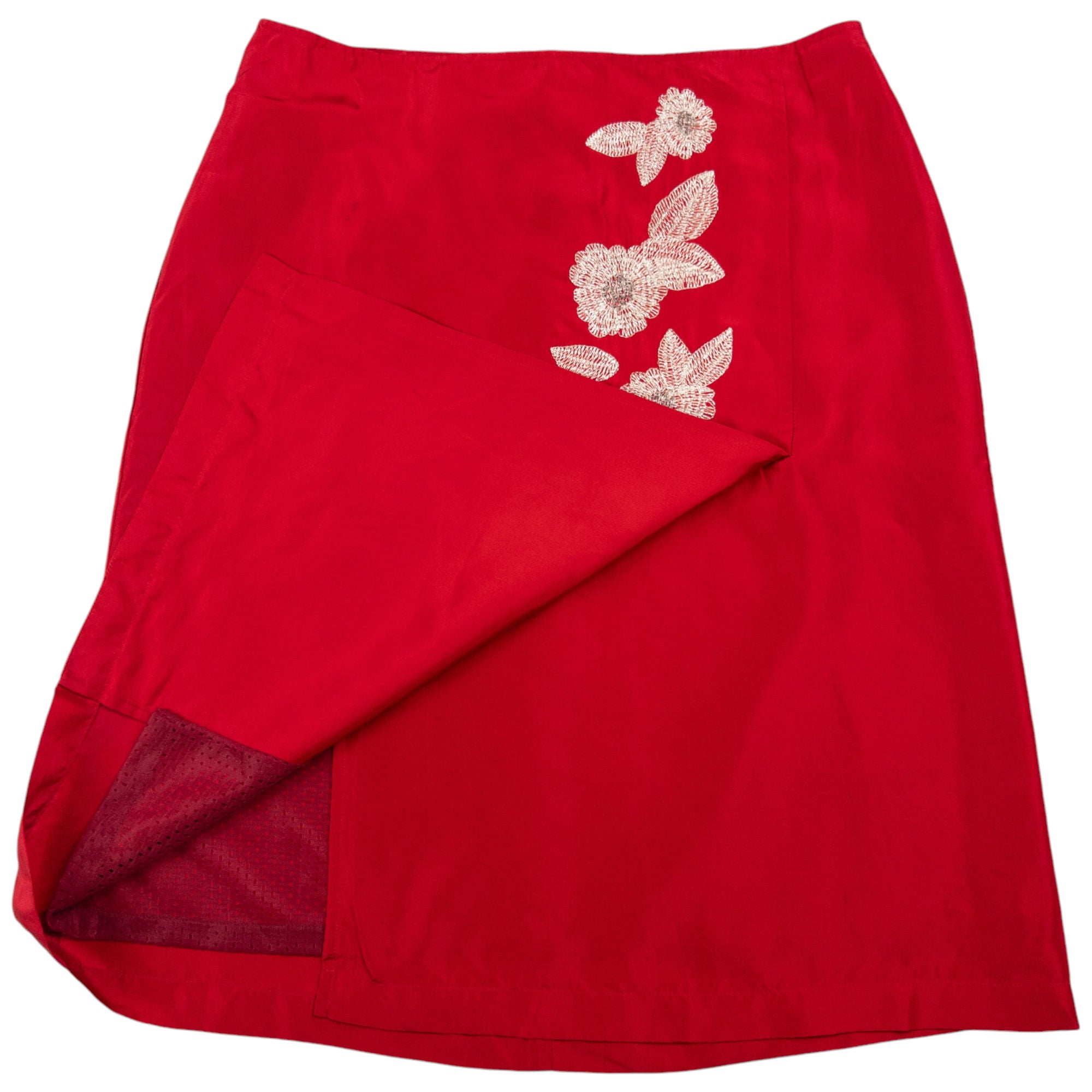 Vintage Cabane De Zucca By Issey Miyake Embroidered Mini Skirt Womens Size W26