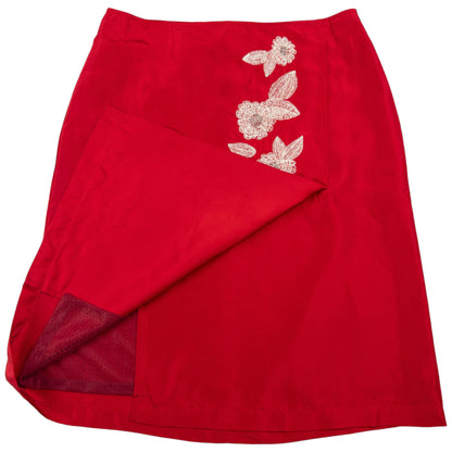 Vintage Cabane De Zucca By Issey Miyake Embroidered Mini Skirt Womens Size W26