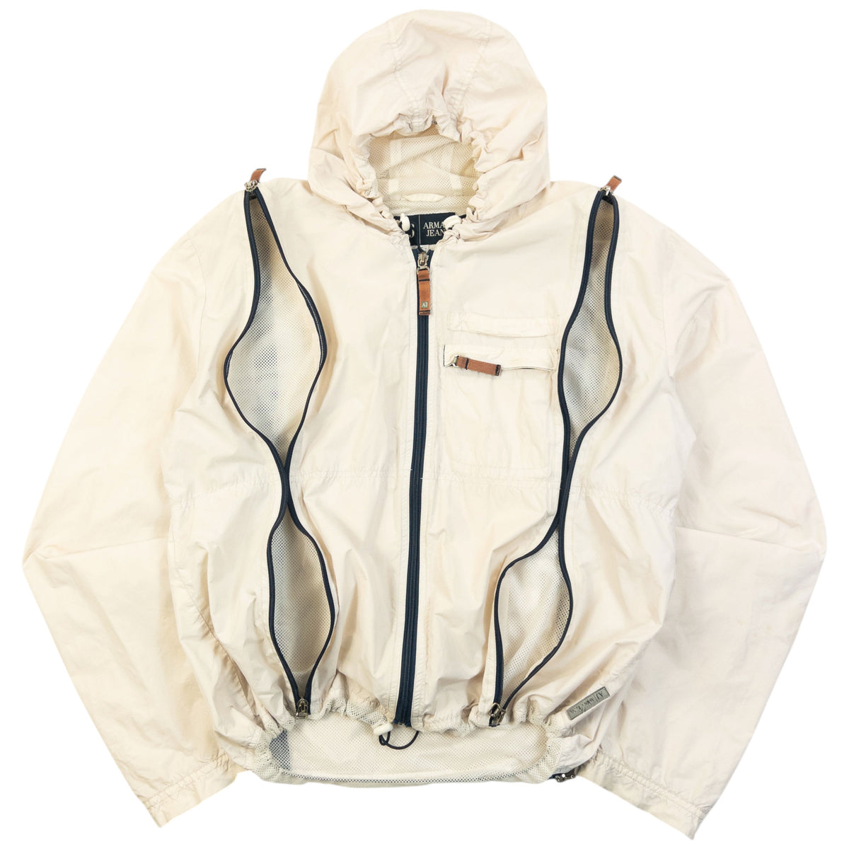 Vintage 2000s Armani Jeans Full Zip Ventilated Jacket Size S