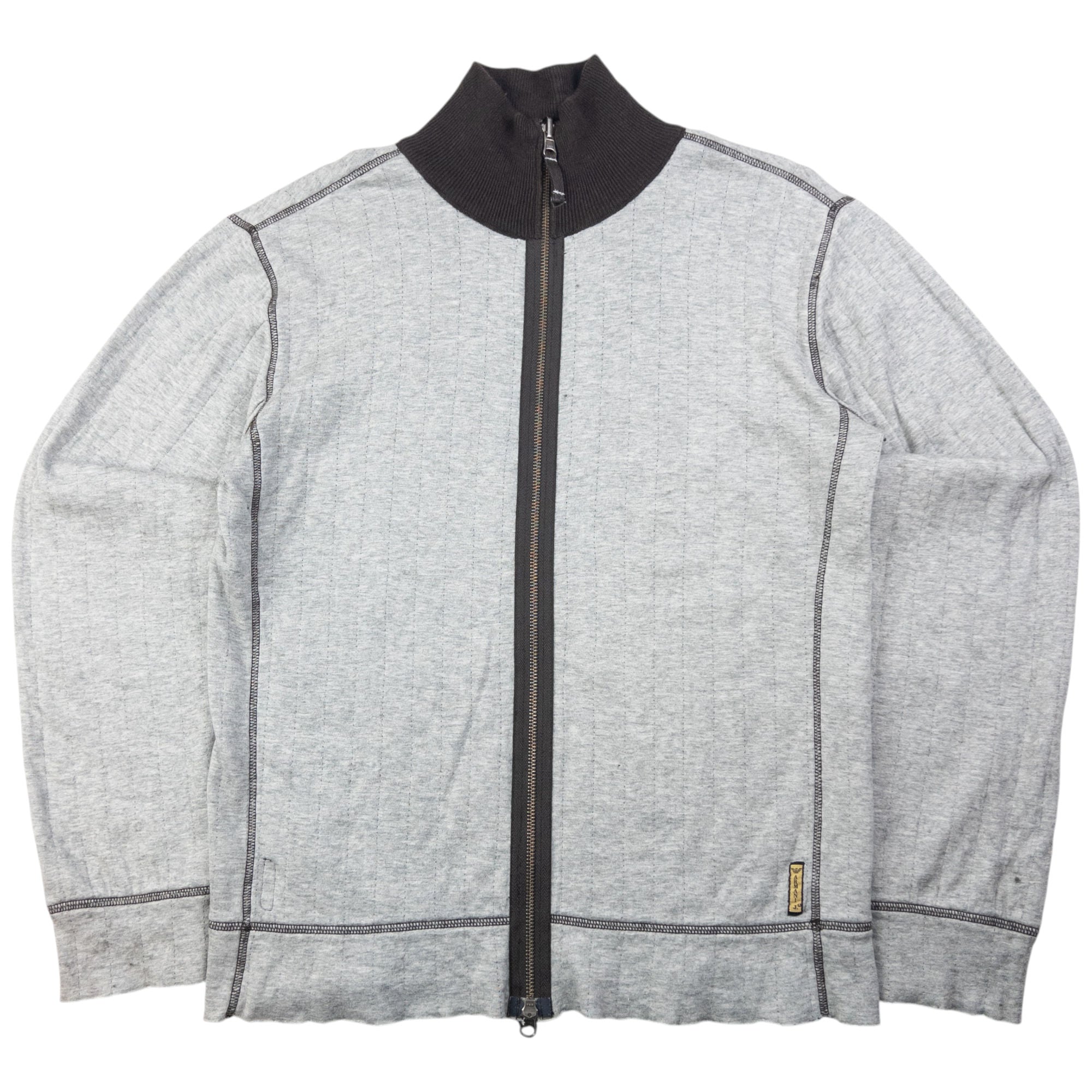 Vintage Armani Jeans Reversible Zip Up Jumper Size M