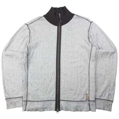 Vintage Armani Jeans Reversible Zip Up Jumper Size M