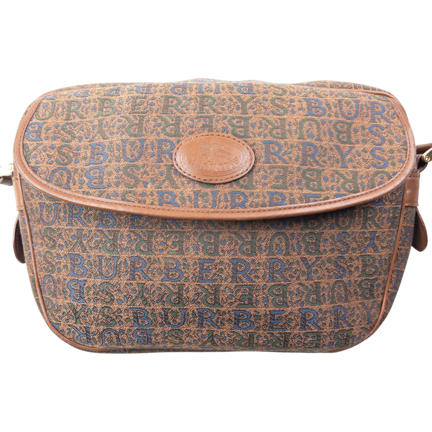Vintage 90s Burberry Monogram Crossbody Bag
