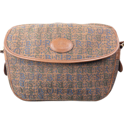 Vintage 90s Burberry Monogram Crossbody Bag